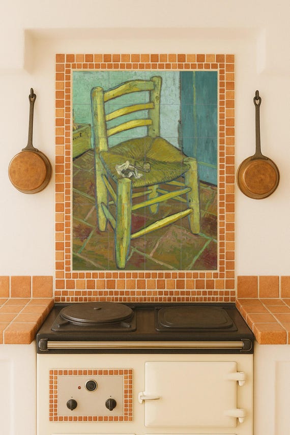 Mural de cerámica "La silla de Van Gogh" — vista 2