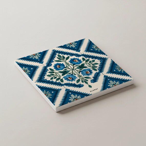 Azulejos japoneses / Posavasos del Monte Fuji azul índigo / Decoración — vista 4