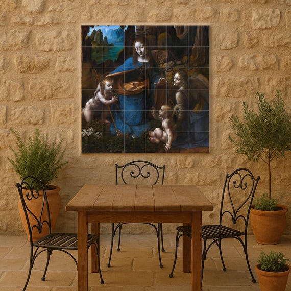 Virgen de las Rocas de Leonardo da Vinci