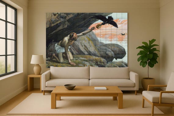 Mural del cuervo de Elías — vista 4