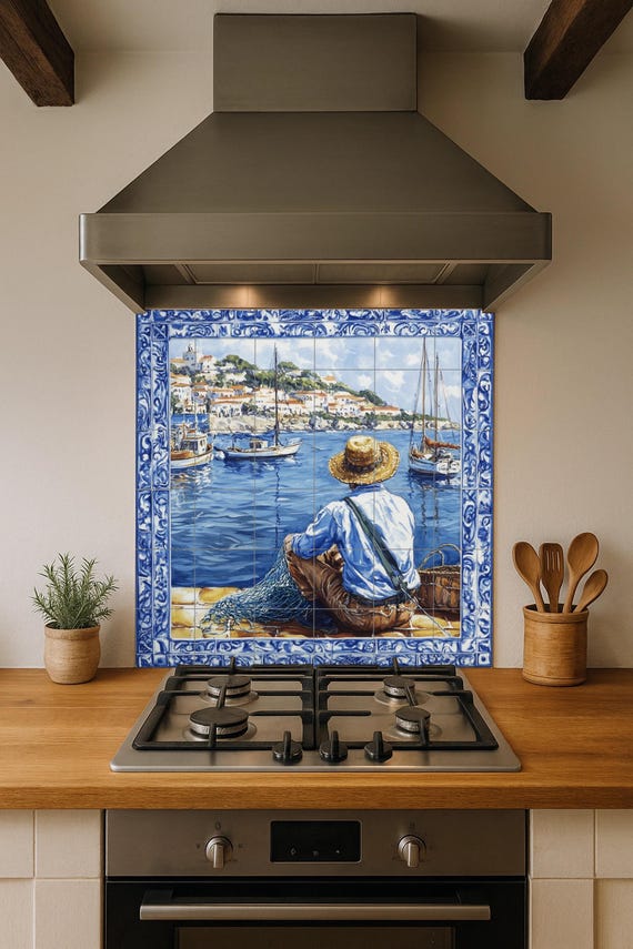 Mural cerámico de la costa adriática de Croacia — vista 4