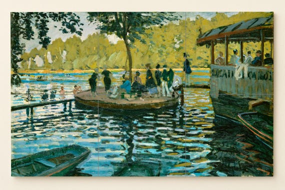 Mural de azulejos de La Grenouillère Monet — vista 4