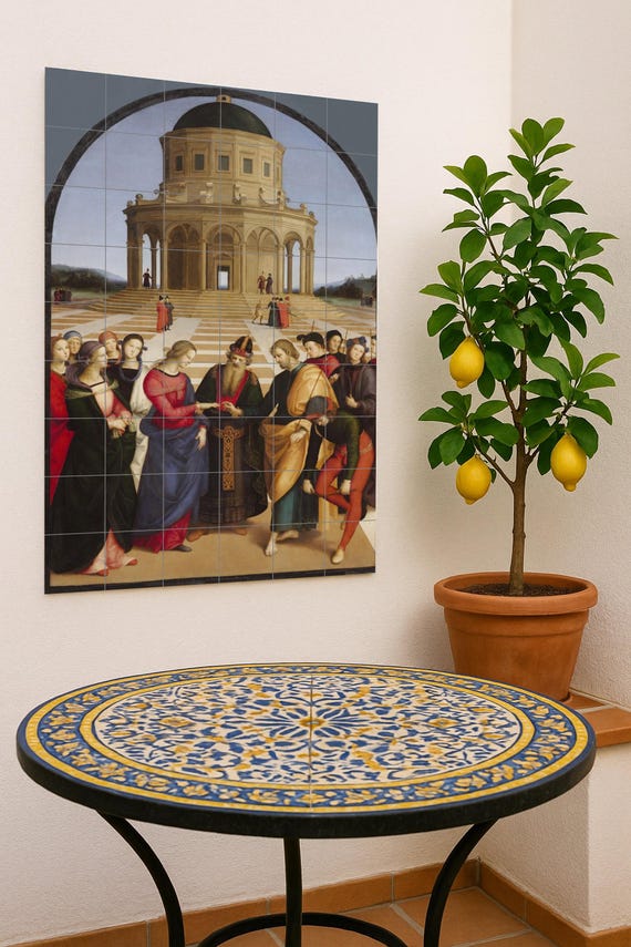 Mural de cerámica "El matrimonio de la Virgen" — vista 4