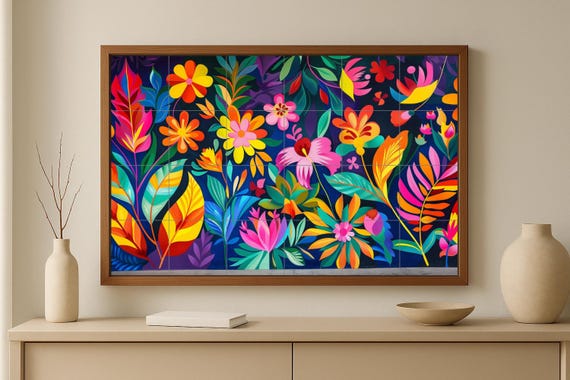 Mural floral colombiano — vista 2