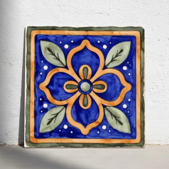 De Talavera azul español