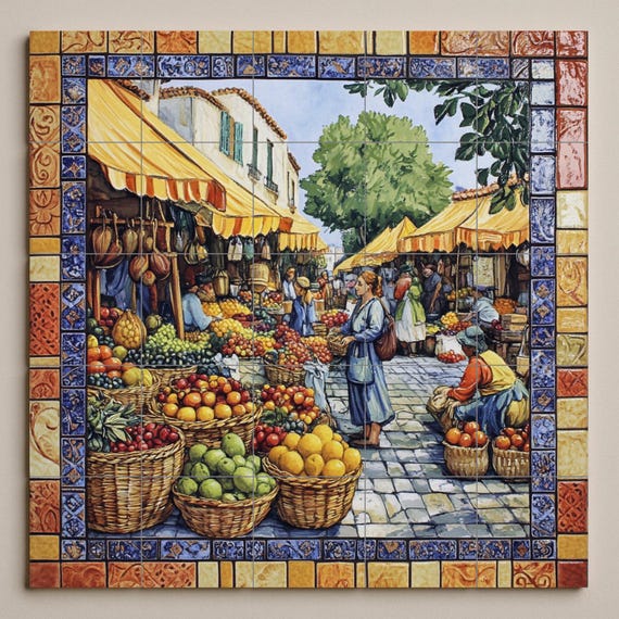 Mural cerámico del Mercado Mediterráneo — vista 3