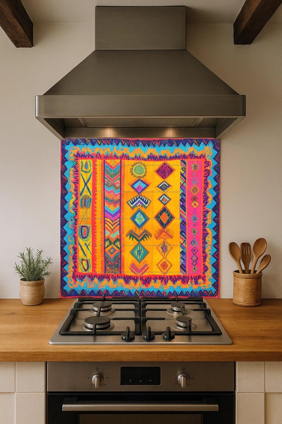Mural cerámico textil Wayuu — vista 4