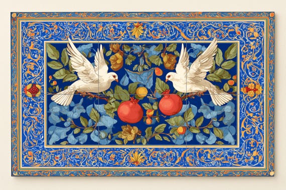 Hermoso azulejo mural — vista 3