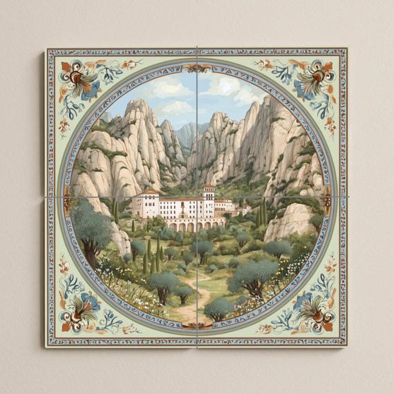 Mural de azulejos de Montserrat — vista 3