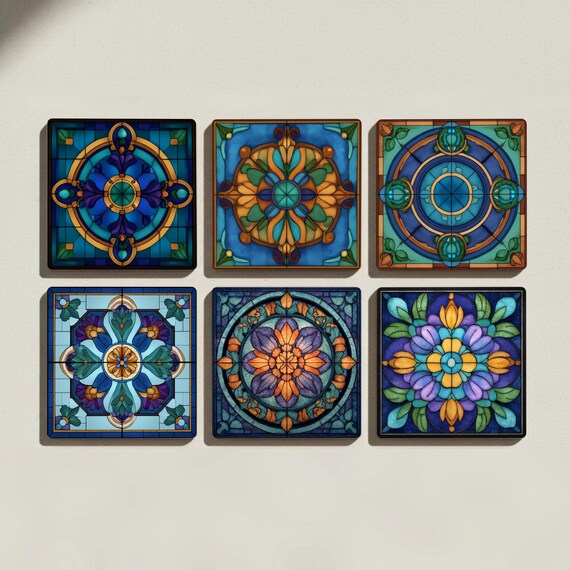 French Cathedral Ceramic Coaster Set — vista 3
