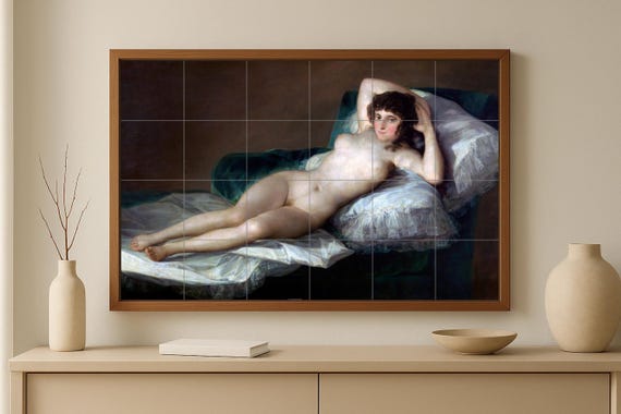 Mural de azulejos La Maja Desnuda de Goya — vista 4