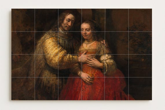 Mural de cerámica "La novia judía" — Mural cerámico de Cerámicas La Noria