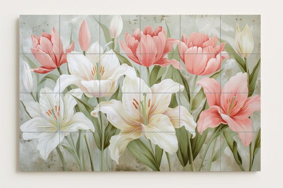 Mural floral Hanakotoba — vista 3