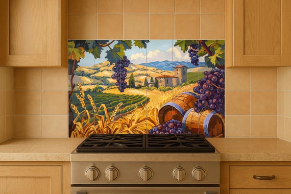 Mural de región vinícola — vista 4