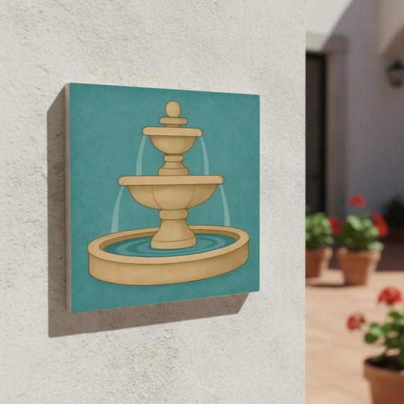 Courtyard Fountain mediterráneo