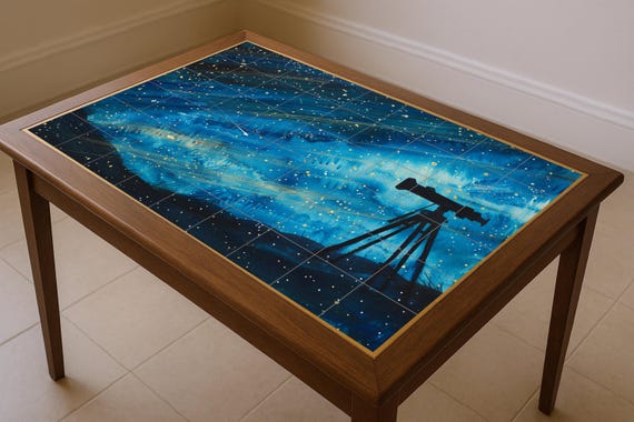 Mural nocturno de observación de estrellas — vista 4