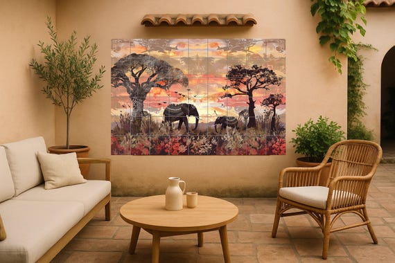Mural de elefante sagrado — vista 2