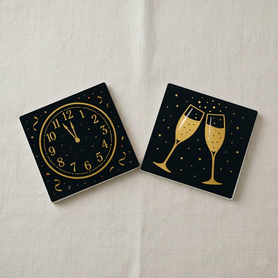 Para Nochevieja / Decoración para brindis con champán