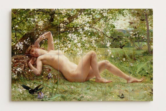 Mural de diosa de la primavera — vista 2