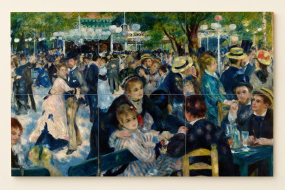 Mural de azulejos cerámicos Danza en Le Moulin de la Galette — vista 2