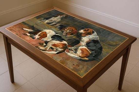 Panel mural de perro — Mural cerámico de Cerámicas La Noria