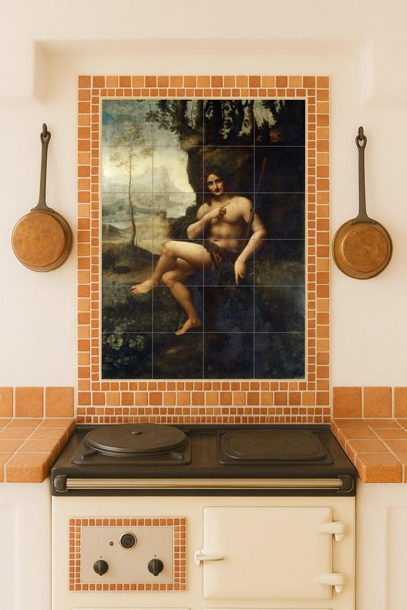 Mural de azulejos de cerámica de Baco — vista 4