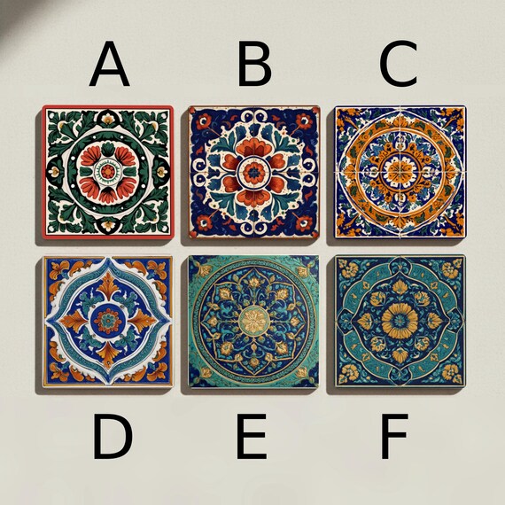 Mexican Talavera Ceramic Coaster Set — vista 2