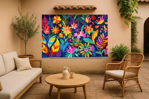 Mural floral colombiano — vista 3