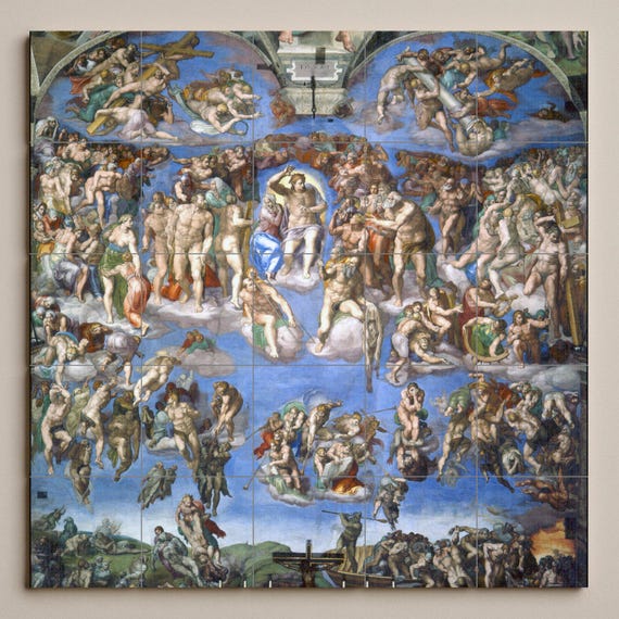 Mural de azulejos del Juicio Final — vista 2