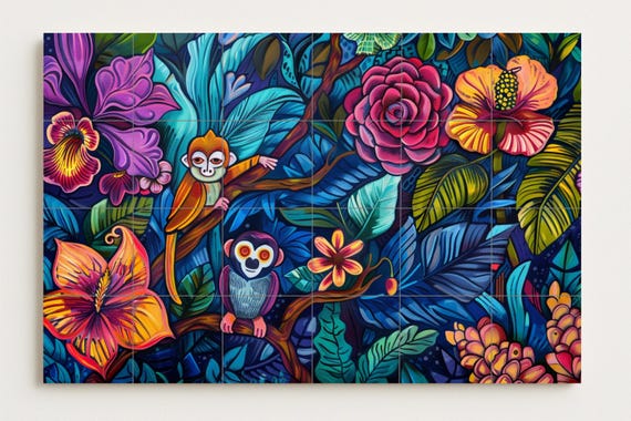 Mural de la selva amazónica — vista 2