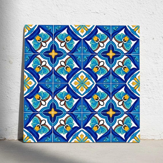 Butterfly de Talavera — Azulejo decorativo de Cerámicas La Noria