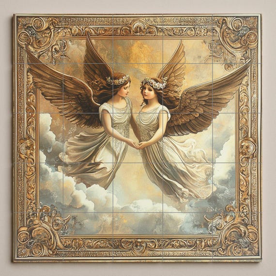 Mural cerámico "Ángeles Gemelos" — vista 2