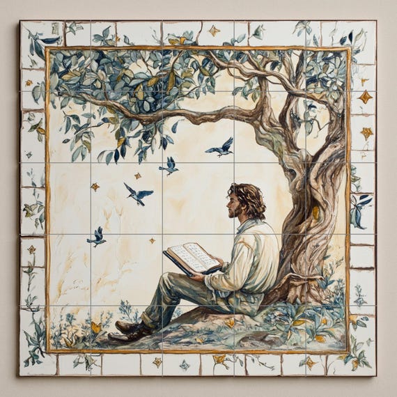 Mural cerámico literario — vista 3