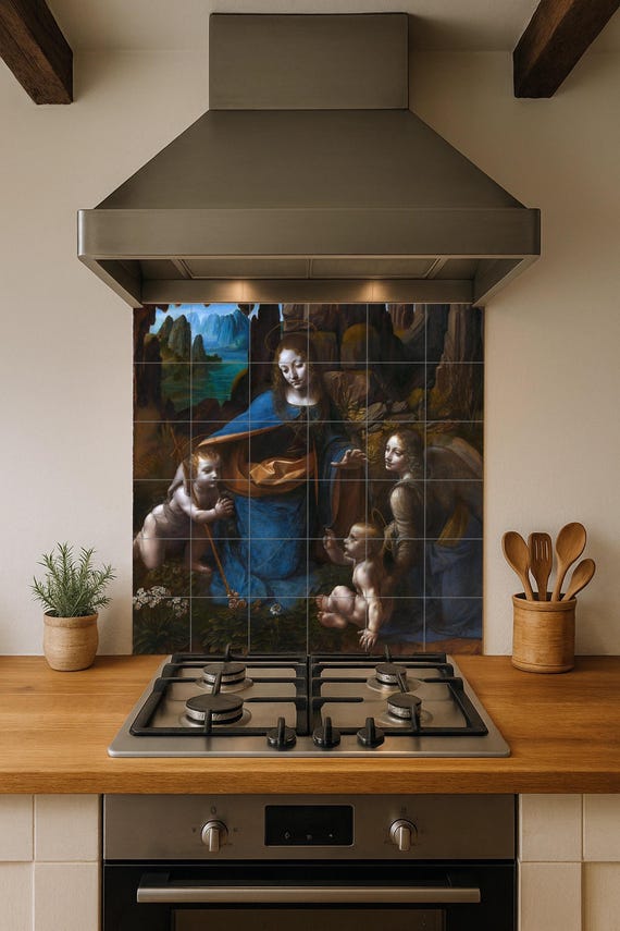 Virgen de las Rocas de Leonardo da Vinci — vista 3