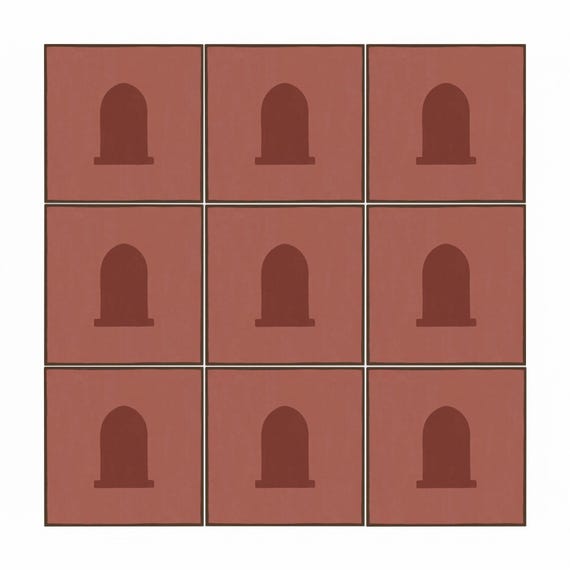 Terracota arco minimalista — vista 3