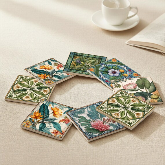 Botánica con decoración floral tropical — vista 3