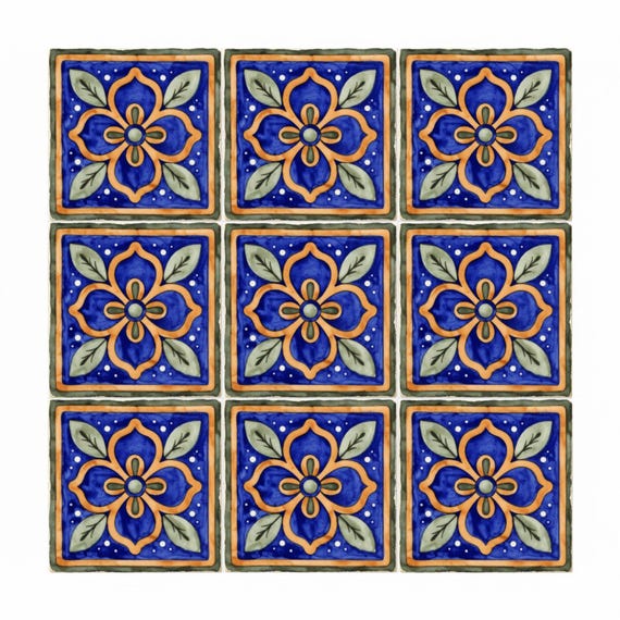 De Talavera azul español — vista 2
