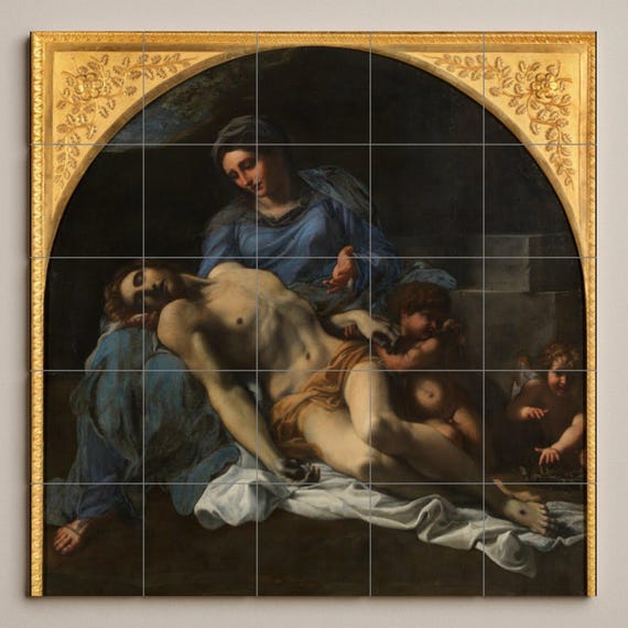 Mural de azulejos cerámicos de la Piedad — vista 2