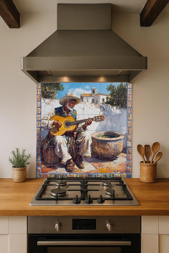 Mural de cerámica flamenca andaluza — vista 4