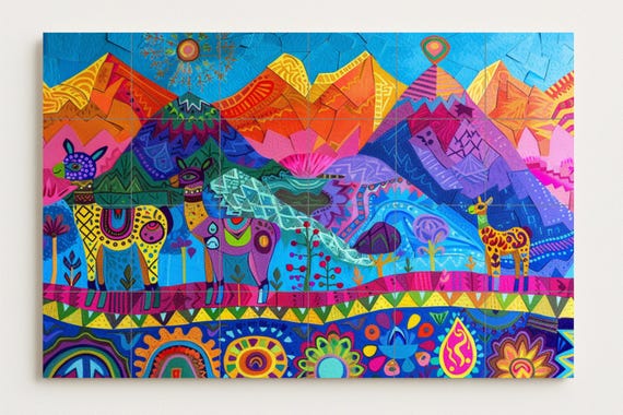 Mural de espíritu andino — vista 2