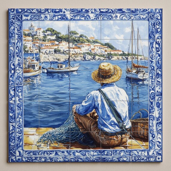 Mural cerámico de la costa adriática de Croacia — vista 3