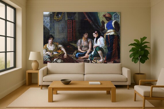 Mural de azulejos de cerámica "Mujeres de Argel" — vista 3