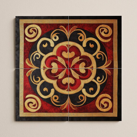 Mural cerámico ornamental — vista 2
