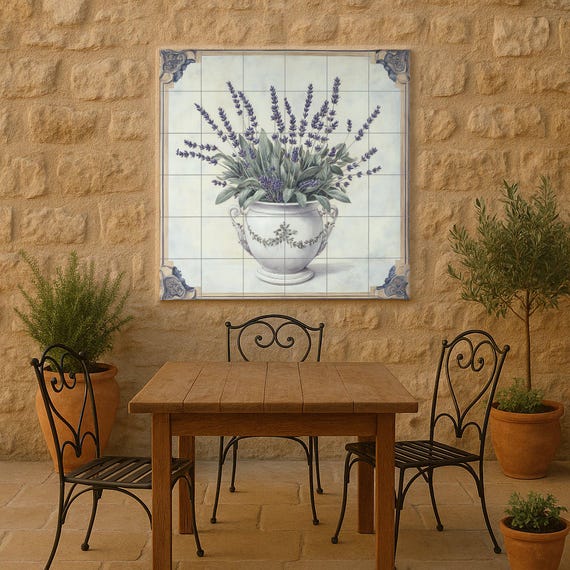 Mural de lavanda