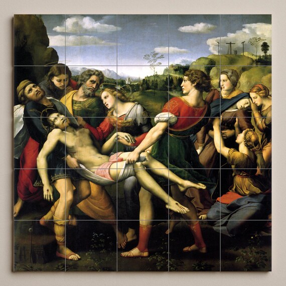 Mural de cerámica del Entierro de Cristo — vista 3