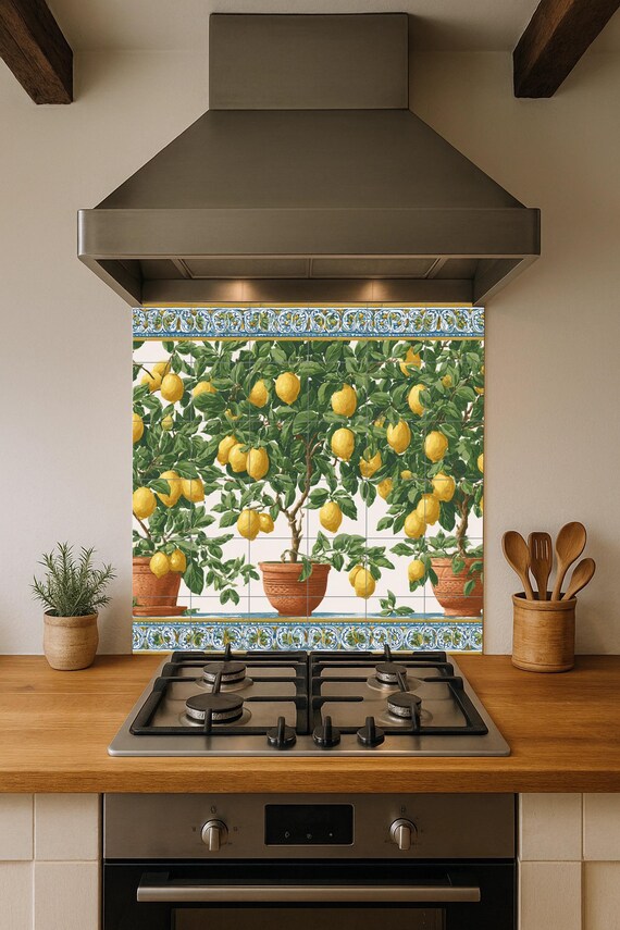 Mural de azulejos de limonero — vista 4