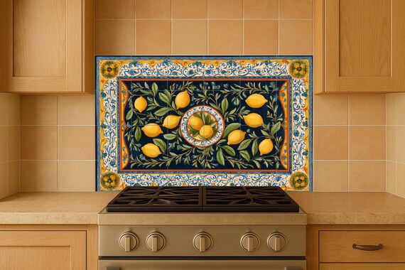 Mural de azulejos de limón — vista 4