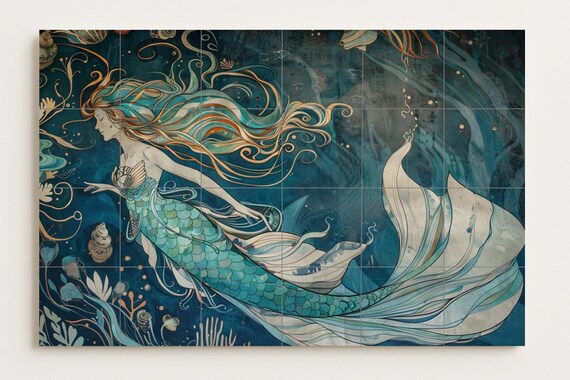 Mural de sirena nórdica — vista 2