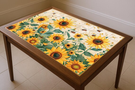 Mural de abejas y girasoles — vista 4