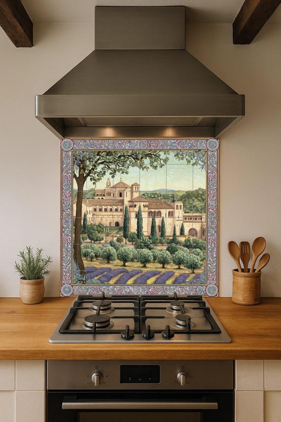 Mural de azulejos del Monasterio de Poblet